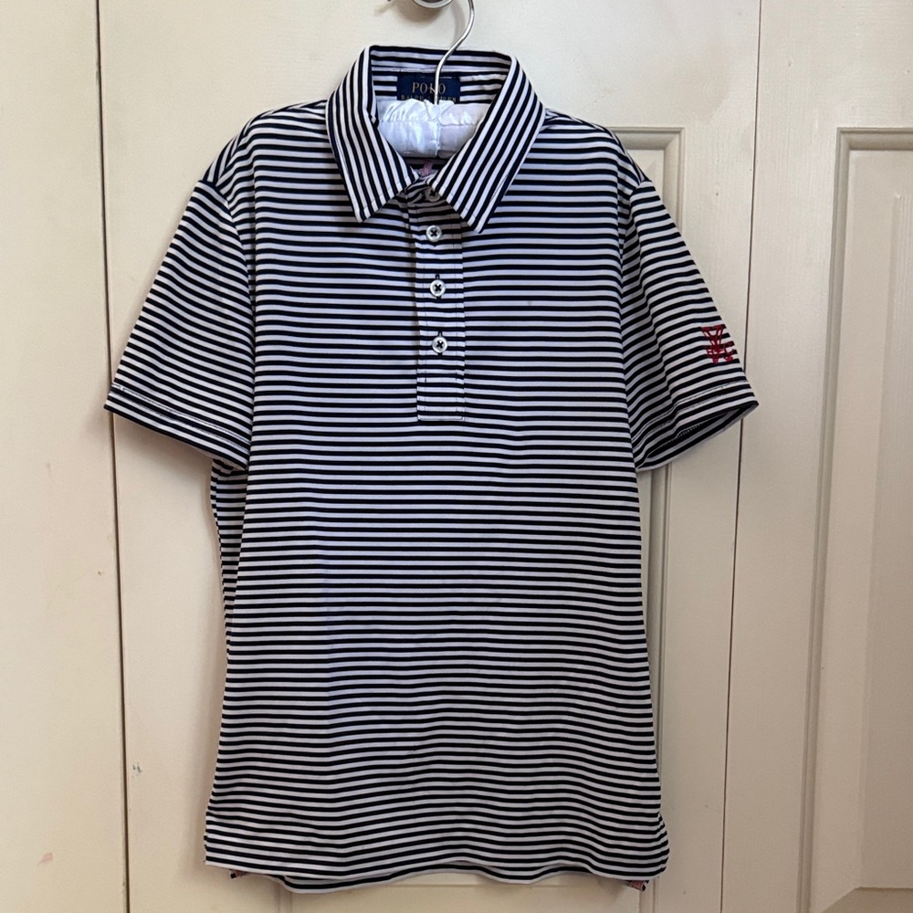 Polo by Ralph Lauren Kids Black and White Striped Polo / Golf Shirt